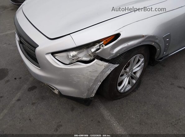 JN8CS1MU3GM671986 2016 INFINITI QX70 Silver Вид спереду