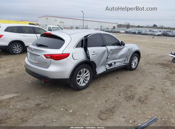 JN8CS1MU8HM142132 2017 INFINITI QX70 Silver Trasero derecho