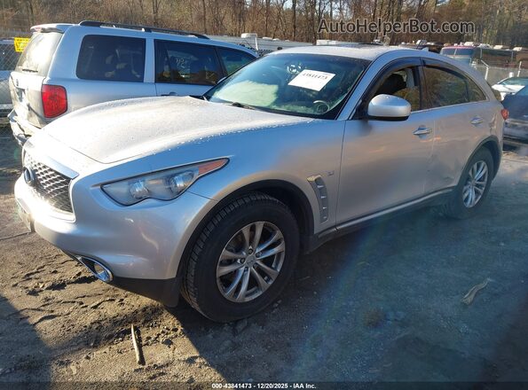 JN8CS1MW1HM414943 2017 INFINITI QX70 Silver Առջևի ձախ երեք քառորդ տեսարան