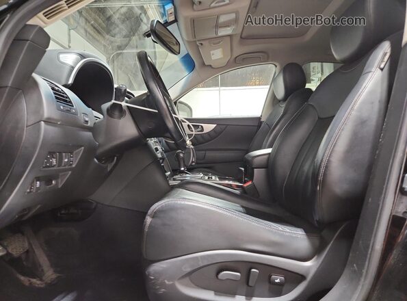 JN8CS1MW5HM414542 2017 INFINITI QX70 Black წინა სალონის ხედი