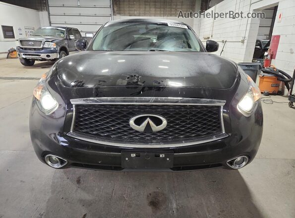 JN8CS1MW5HM414542 2017 INFINITI QX70 Black წინა ხედი