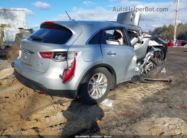 JN8CS1MW9HM414754 2017 INFINITI QX70 Серебряный Задняя правая четверть