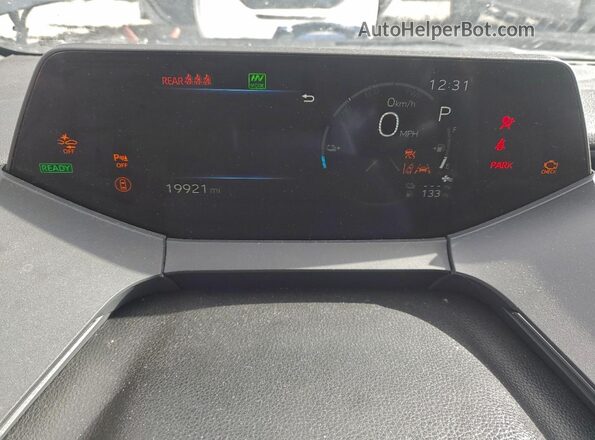 JTDACACU0P3006874 2023 TOYOTA PRIUS Gray Вид щитка приладів