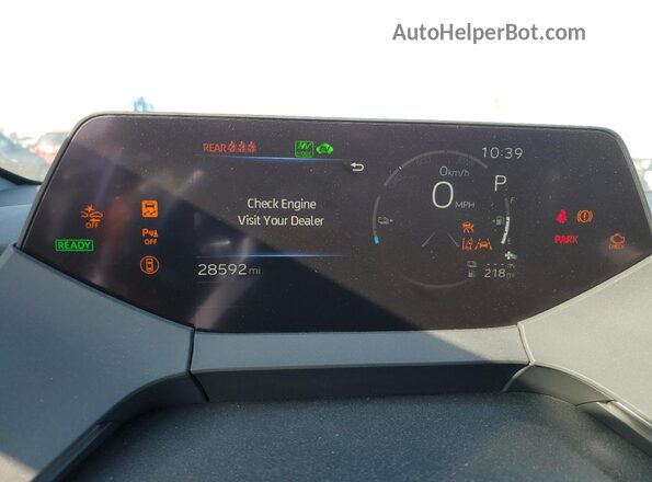 JTDACACU4R3034230 2024 TOYOTA PRIUS Silver Вид щитка приладів