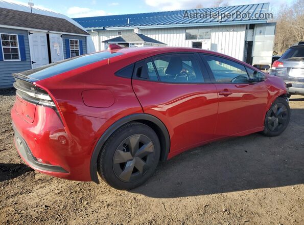 JTDACACU9R3039746 2024 TOYOTA PRIUS Red უკანა მარჯვენა