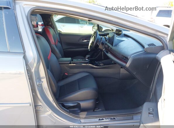 JTDACACUXR3012801 2024 TOYOTA PRIUS PRIME Gray წინა სალონის ხედი