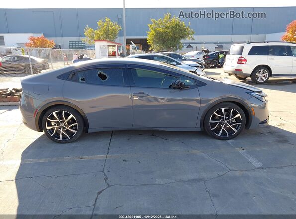 JTDACACUXR3012801 2024 TOYOTA PRIUS PRIME Gray უკანა სალონის ხედი