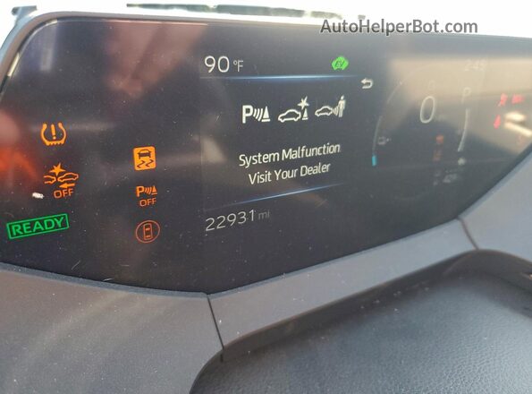 JTDACACUXR3018677 2024 TOYOTA PRIUS White ხელსაწყოთა პანელის ხედი