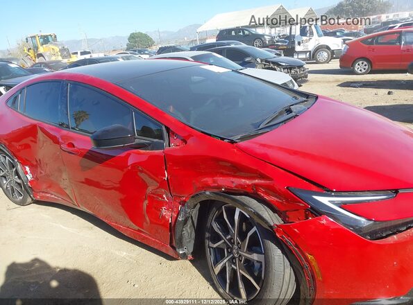 JTDACACUXT3059088 2026 TOYOTA PRIUS PLUG-IN HYBRID Красный Вид спереди
