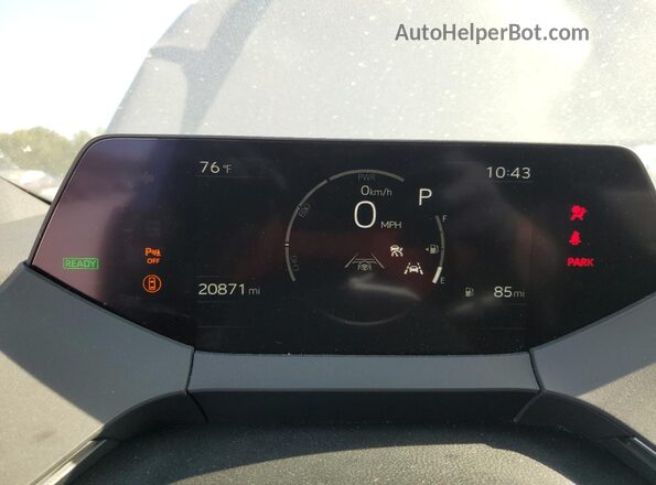 JTDADABU7P3001945 2023 TOYOTA LE Серебряный Вид щитка приборов