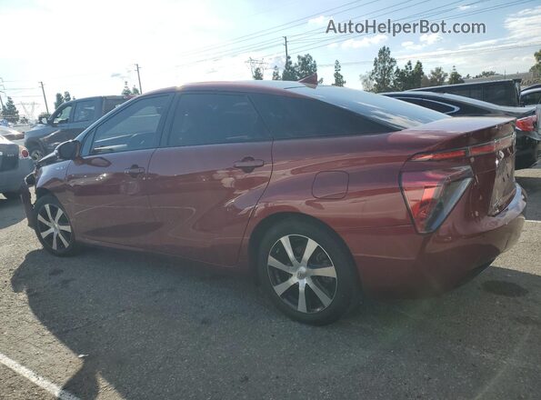 JTDBVRBD2JA004318 2018 TOYOTA MIRAI Burgundy Trasero izquierdo