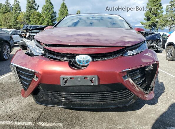 JTDBVRBD2JA004318 2018 TOYOTA MIRAI Burgundy Vista frontal