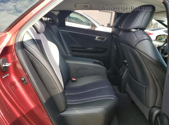 JTDBVRBD2JA004318 2018 TOYOTA MIRAI Burgundy Vista de los asientos traseros