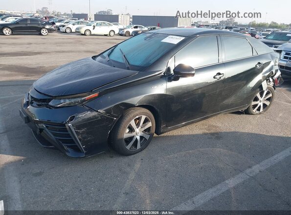 JTDBVRBD3KA007424 2019 TOYOTA MIRAI Black წინა მარცხენა ხედი სამი მეოთხედიდან