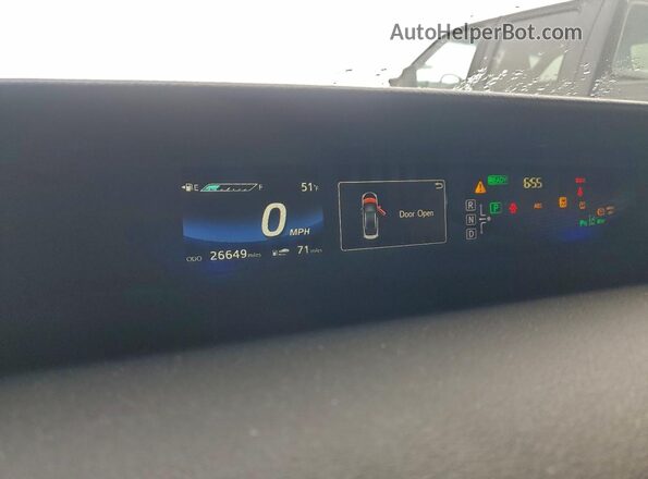 JTDBVRBD6GA000734 2016 TOYOTA MIRAI White Սարքավորումների վահանակի տեսք
