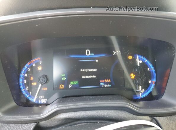 JTDEAMDE9MJ033014 2021 TOYOTA LL Blue ხელსაწყოთა პანელის ხედი