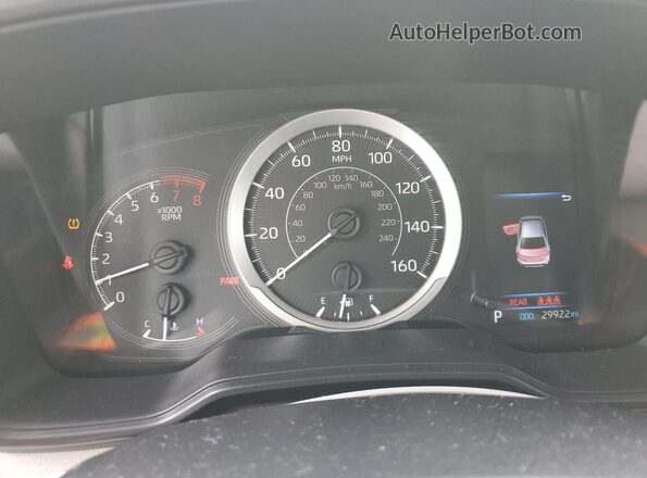 JTDEPMAE9NJ207216 2022 TOYOTA LL Белый Вид щитка приборов