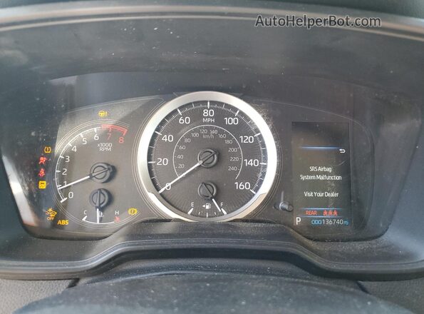 JTDEPRAE7LJ095168 2020 TOYOTA LL Black Widok zestawu wskaźników