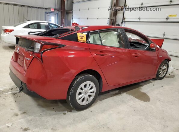 JTDKAMFU1M3138075 2021 TOYOTA PRIUS Красный Задняя правая четверть