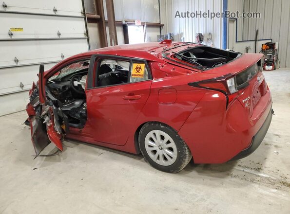 JTDKAMFU1M3138075 2021 TOYOTA PRIUS Красный Задняя левая четверть