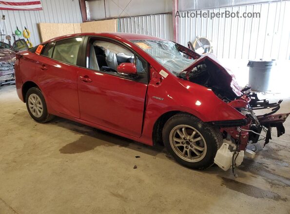 JTDKAMFU1M3138075 2021 TOYOTA PRIUS Красный Передняя правая четверть
