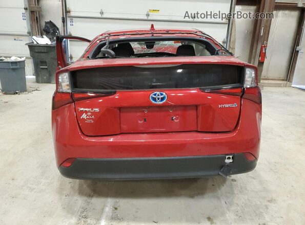 JTDKAMFU1M3138075 2021 TOYOTA PRIUS Красный Вид сзади