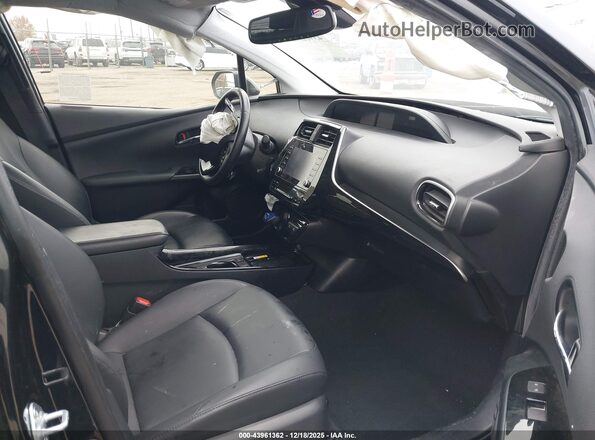 JTDKAMFU1N3160210 2022 TOYOTA PRIUS Black Սալոնի դիմացի տեսք