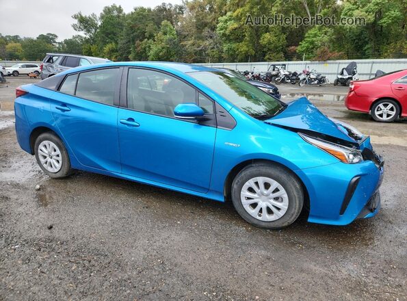 JTDKAMFU2M3142426 2021 TOYOTA PRIUS Blue წინა მარჯვენა