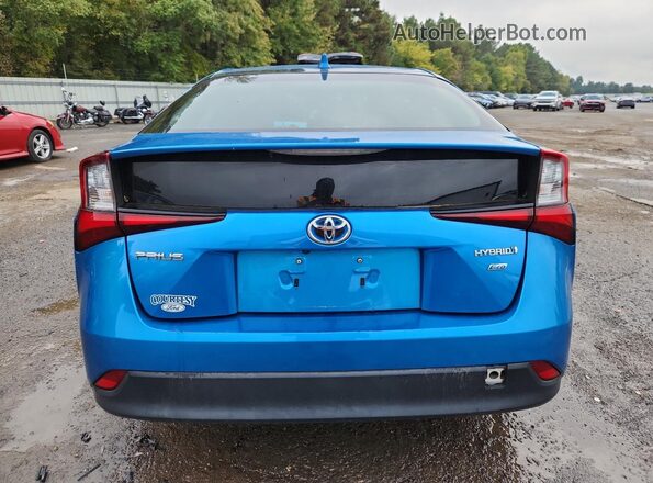 JTDKAMFU2M3142426 2021 TOYOTA PRIUS Blue უკანა ხედი