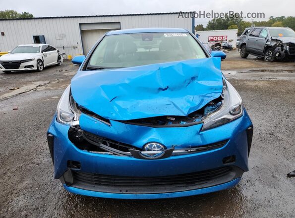 JTDKAMFU2M3142426 2021 TOYOTA PRIUS Blue წინა ხედი