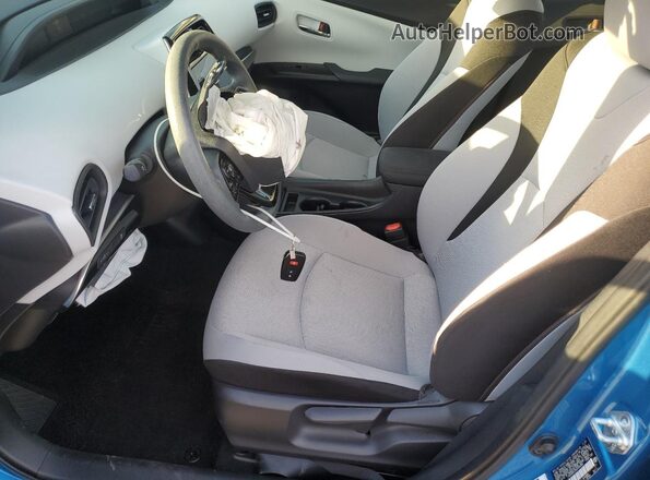 JTDKAMFU3N3164386 2022 TOYOTA PRIUS Blue წინა სალონის ხედი