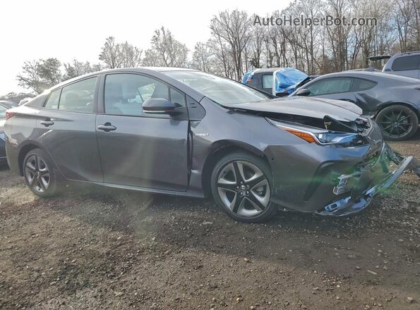 JTDKAMFU4M3134666 2021 TOYOTA PRIUS Gray წინა მარჯვენა