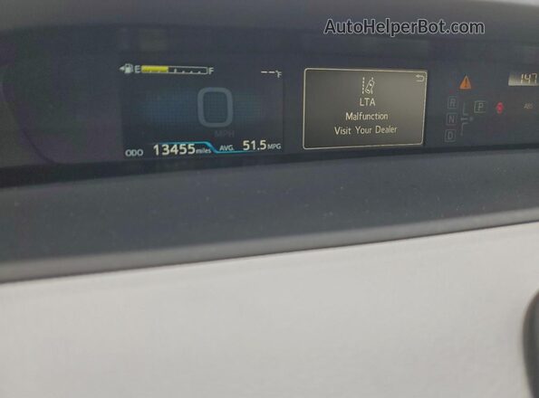 JTDKAMFU4M3134666 2021 TOYOTA PRIUS Gray ხელსაწყოთა პანელის ხედი
