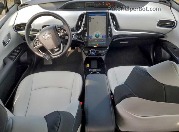 JTDKAMFU4M3134666 2021 TOYOTA PRIUS Gray წინა პანელის ხედი