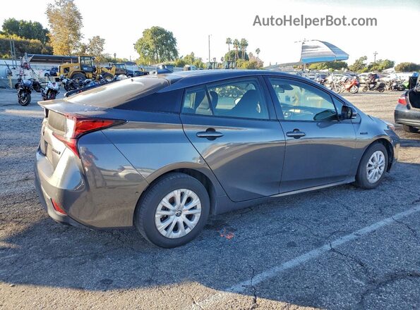 JTDKAMFU7M3150912 2021 TOYOTA PRIUS Gray Trasero derecho