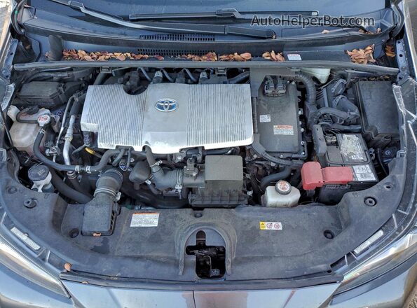 JTDKAMFU7M3150912 2021 TOYOTA PRIUS Gray Vista interior trasera