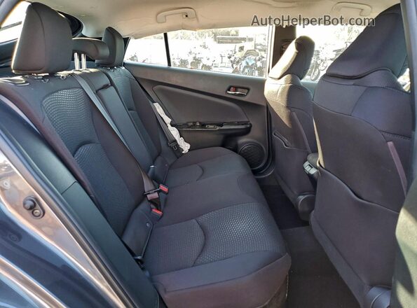 JTDKAMFU7M3150912 2021 TOYOTA PRIUS Gray Vista de los asientos traseros