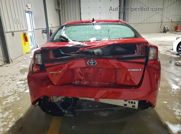 JTDKAMFU7N3154766 2022 TOYOTA PRIUS Red უკანა ხედი