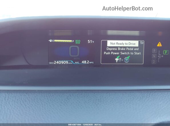 JTDKAMFU8M3131284 2021 TOYOTA PRIUS Красный Вид задних сидений