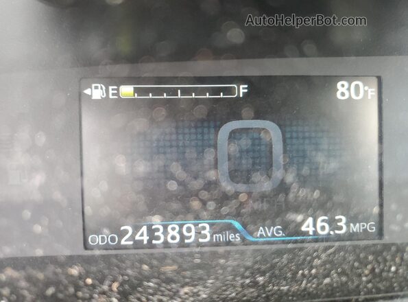 JTDKAMFU8M3139126 2021 TOYOTA PRIUS Gray Widok zestawu wskaźników