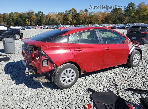 JTDKAMFU9N3171102 2022 TOYOTA PRIUS Red Հետևի աջ