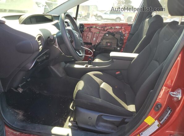 JTDKAMFU9N3171102 2022 TOYOTA PRIUS Red Սալոնի դիմացի տեսք