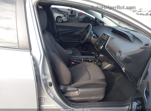 JTDKAMFUXM3143081 2021 TOYOTA PRIUS Silver წინა სალონის ხედი