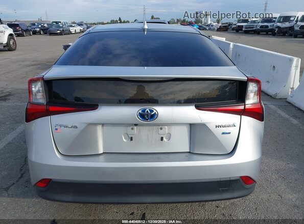 JTDKAMFUXM3143081 2021 TOYOTA PRIUS Silver 