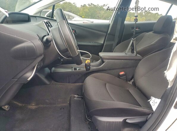 JTDKAMFUXM3147132 2021 TOYOTA PRIUS White Widok wnętrza z przodu