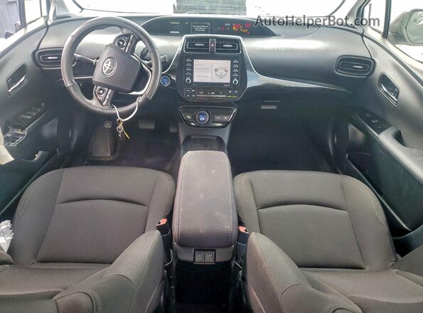 JTDKAMFUXM3147132 2021 TOYOTA PRIUS White Widok deski rozdzielczej