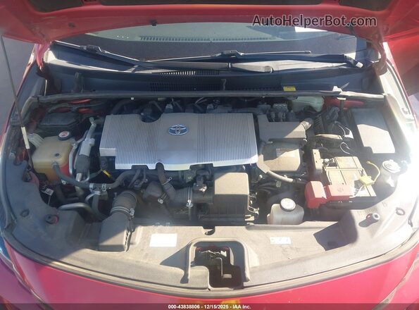 JTDKARFP4H3009633 2017 TOYOTA PRIUS PRIME Красный Вид сзади
