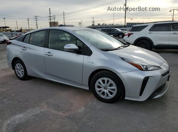 JTDKARFU2L3123807 2020 TOYOTA PRIUS Silver Delantero derecho