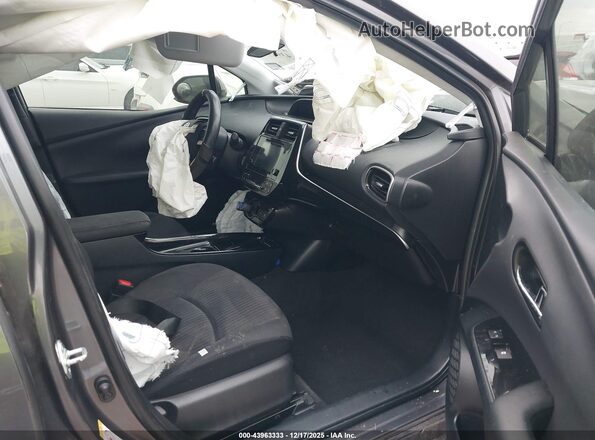 JTDKARFUXH3532869 2017 TOYOTA PRIUS Gray წინა სალონის ხედი