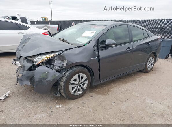 JTDKARFUXH3532869 2017 TOYOTA PRIUS Gray წინა მარცხენა ხედი სამი მეოთხედიდან